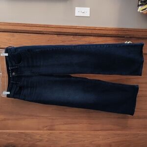 Old Navy Indigo High-Rise Wow Wide-Leg Jeans, Women's, 8 petite